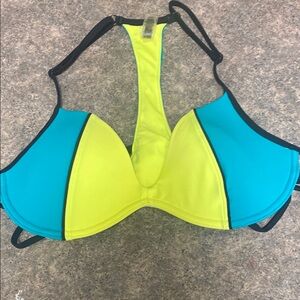 Victoria's Secret Bikini Top - Blue and Yellow